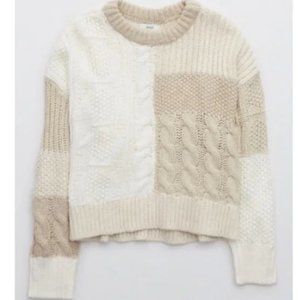 AERIE PATCHWORK SWEATER